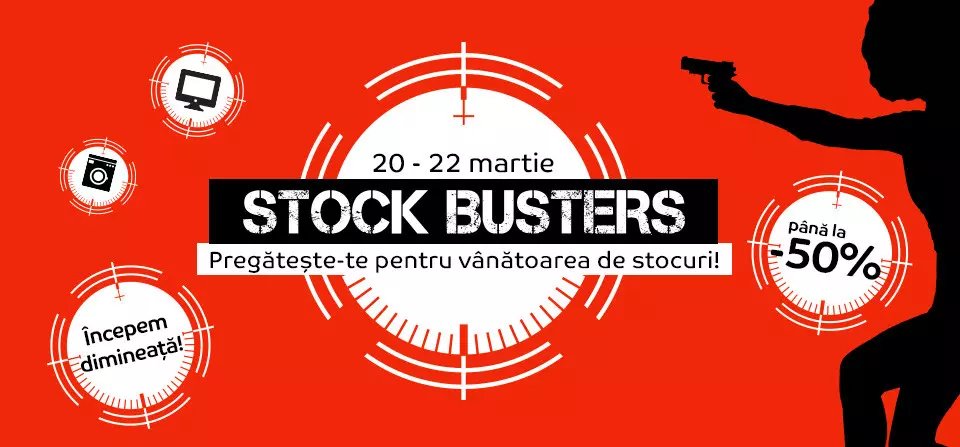 eMAG Stock Busters – Reduceri de până la 50%
