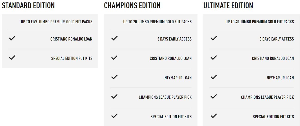 comparatie fifa 19