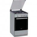 Aragaz Gorenje GN51101AX, Gaz, 4 arzatoare, 55 l, Clasa A, Gri metalic – excelent pentru bucatarie