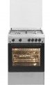 Aragaz Arctic AG 6612DTTLX, 4 arzatoare, grill, rotisor, timer, aprindere electrica, Inox – dotat cu toate elementele de gătire