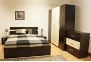 Dormitor Salonic Wenge/Crem, Dormitorul este realizat din pal melaminat de 18 mm grosime