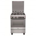 Aragaz Hotpoint H6GG1FX, 4 Arzatoare gaz, Aprindere electrica, Grill, 60 cm, Inox – performante in bucatarie
