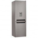 Whirlpool BLF 8121 OX AQUA – combina frigorifica din inox, cu dozator de apa si tehnologia 6th Sense!
