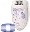 Epilator Philips Satinelle HP6421/00, Discuri metalice, 20 Puncte de prindere, 2 Viteze, Alb/Mov – simplu dar eficient