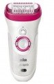 Epilator Braun Silk-epil 9521, Wet & Dry, 40 Pensete, MicroGrip, 2 Viteze, Acumulator, 2 Accesorii, Alb/Roz – epilare sub duş