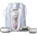 Epilator Philips SatinPerfect HP6577/00, Wet & Dry, Discuri ceramice, 32 Puncte de prindere, 2 Viteze, Cap de ras, Alb – perfect pentru o piele fără iritații