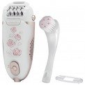 Epilator Rowenta Soft Extreme EP7503, 1 perie de curatat fata ,1 accesoriu pentru zona sensibila, 2 viteze, jet de aer, Alb/Mov – te scapă de mersul la salonul de cosmetică