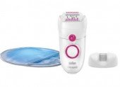 Epilator Braun Silk-epil SE5380, 40 pensete, 2 accesorii, 2 viteze, Alb/Roz – micul salon de acasă