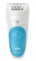Epilator Braun Silk-epil 5511, Wet & Dry, 28 Pensete, 2 Viteze, Albastru/Alb – piele frumoasă şi mătăsoasă