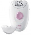 Epilator Braun Silk-épil 1370, 20 pensete, 1 accesoriu, 1 viteza, Alb/Roz – smulge părul într-un mod delicat
