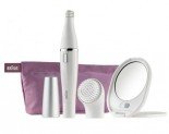 Epilator facial Braun SE830 Face, 10 prinderi, Perie curatare cu micro-oscilatii, Alb – oferă un ten fin şi strălucitor