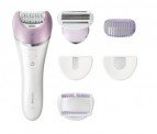 Epilator Philips Satinelle Advanced BRE630/00, Discuri ceramice, 32 Puncte de prindere, 2 Viteze, Cap de ras, Alb – oferă frumusețe pentru corp și pentru față