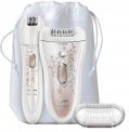 Epilator Philips SatinPerfect HP6579/00, Wet & Dry, Acumulator, Discuri ceramice, 32 Puncte de prindere, 3 Accesorii, 2 Viteze, Alb – epilare eficientă şi confortabilă