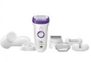 Epilator Braun Silk-epil 9579, Wet & Dry, 40 Pensete, Smartlight, Acumulator, 7 Accesorii, Alb/Mov – pentru toate zonele