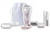 Epilator Philips SatinPerfect HP6583/02, Wet & Dry, Discuri ceramice, 32 puncte de prindere, 2 viteze, 6 accesorii, Alb – lasă pielea fină şi catifelată
