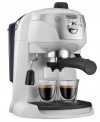 Espressor manual DeLonghi EC221.W, Dispozitiv spumare, Sistem cappuccino, 15 Bar, 1 l, Oprire automata, Alb – elegant, modern și eficient