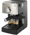 Espressor manual Saeco Poemia HD8425/19, 950W, 15 bar, 1.25l, Negru/Argintiu – ideal pentru începători
