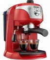 Espressor manual DeLonghi EC221.R, Dispozitiv spumare, Sistem cappuccino, 15 Bar, 1 l, Oprire automata, Rosu – adorabil, luminos şi elegant