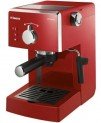 Espressor manual Saeco Poemia HD8423/29, Dispozitiv spumare, 15 Bar, 1.25 l, Rosu – experimentează propriile reţete de cafea
