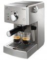 Espressor manual Saeco Poemia HD8427/19, Dispozitiv spumare, 15 Bar, 1.25 l, Inox – creează cafele aromate și spumă cremoasă